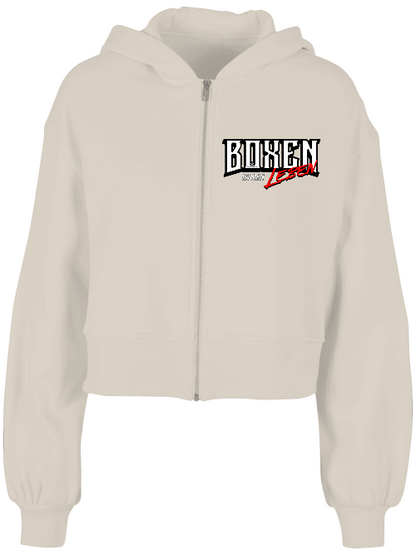 Boxen ist mein Leben | Knockout Collection | Ladies Zip Hoodie