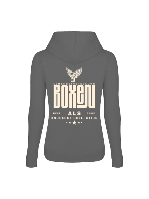 Knockout Collection | Boxen mehr als Sport | Girlie-Hoodie