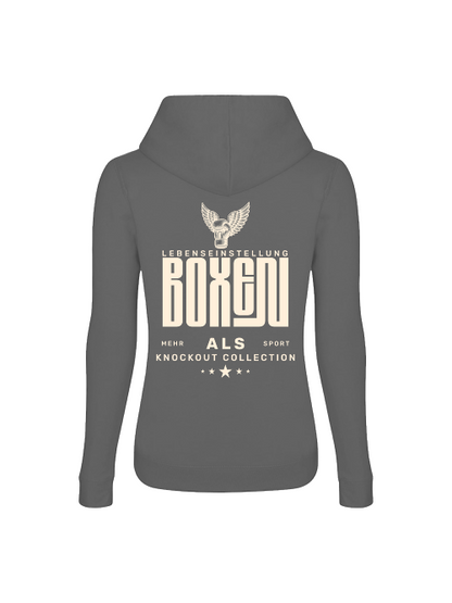 Knockout Collection | Boxen mehr als Sport | Girlie-Hoodie