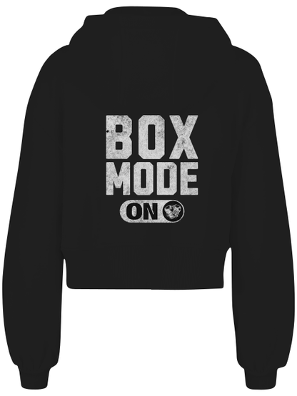 Ladies Short Oversized Zip Jacke Boxen | Box Mode on