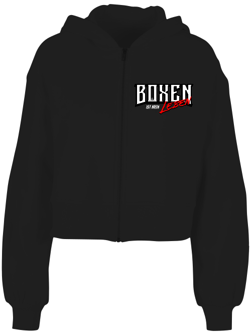 Boxen ist mein Leben | Knockout Collection | Ladies Zip Hoodie