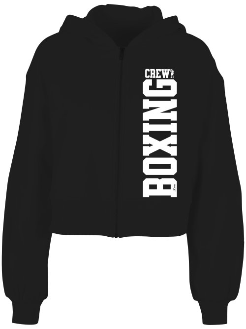 Ladies Short Oversized Zip Jacke Boxen | Boxing Crew