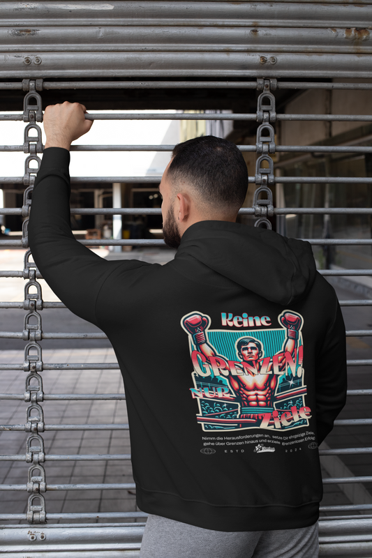 Knockout Collection | Box-Hoodie | Keine Grenzen nur Ziele 