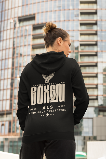 Knockout Collection | Boxen mehr als Sport | Box-Hoodie | Gym-Hoodie