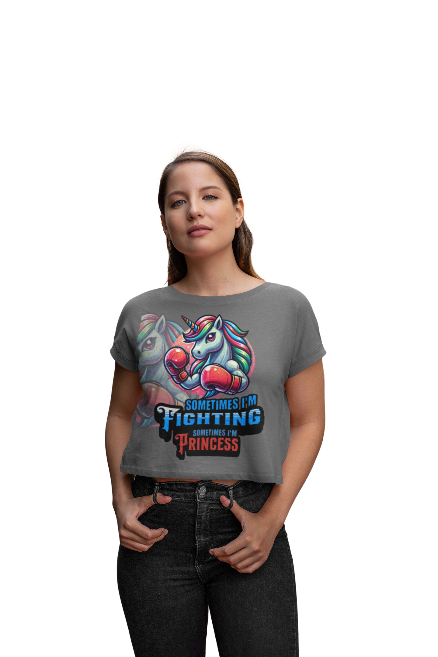 Women´s Tri-Blend Cropped T | Sometimes Princess