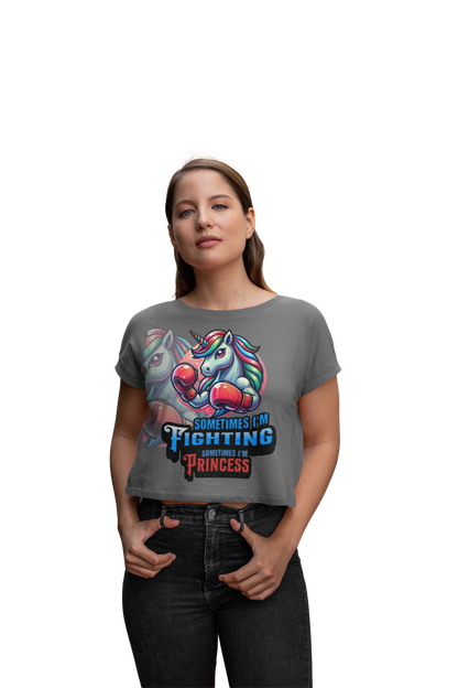 Women´s Tri-Blend Cropped T | Sometimes Princess