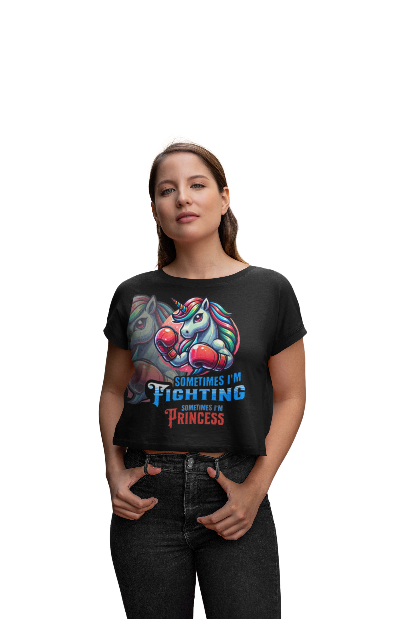 Women´s Tri-Blend Cropped T | Sometimes Princess