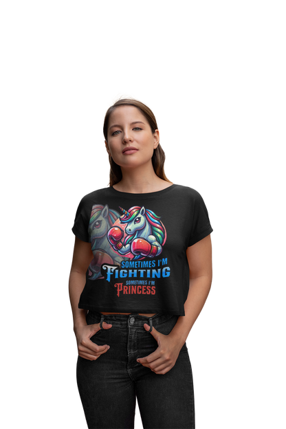 Women´s Tri-Blend Cropped T | Sometimes Princess