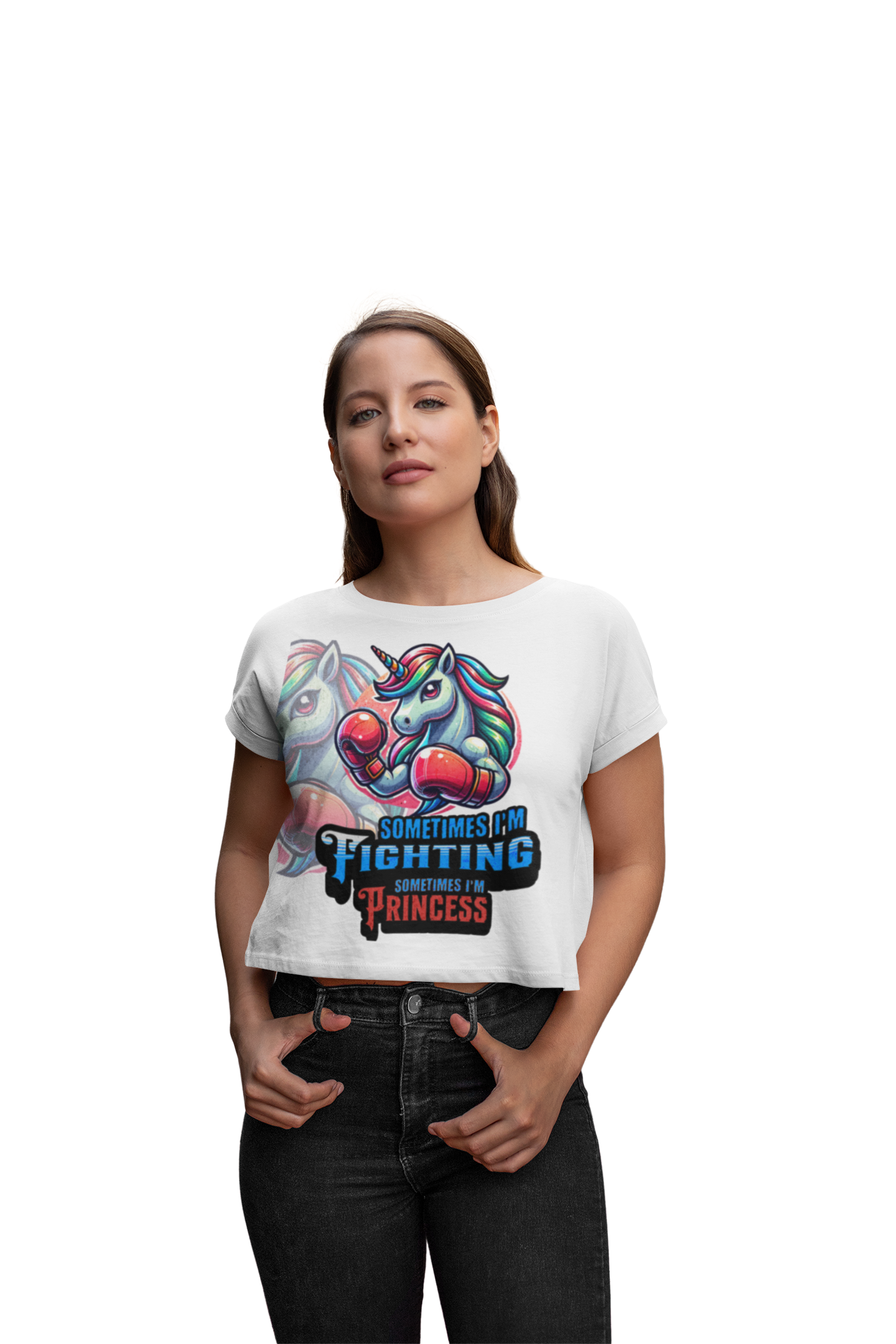 Women´s Tri-Blend Cropped T | Sometimes Princess