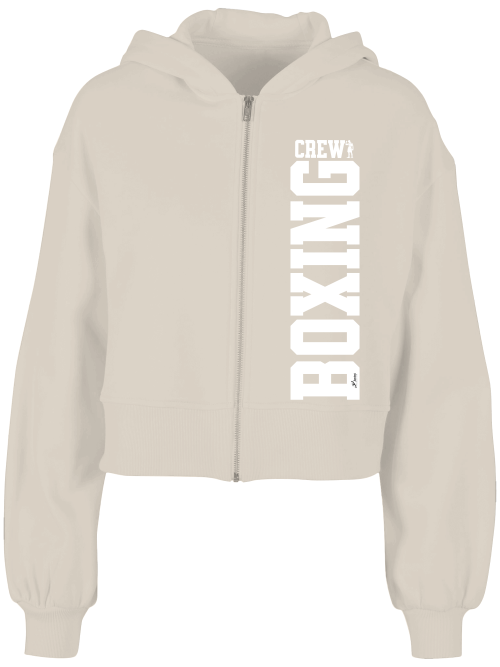 Ladies Short Oversized Zip Jacke Boxen | Boxing Crew