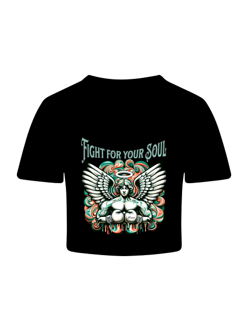 Women´s Tri-Blend Cropped T | Fight for your Soul