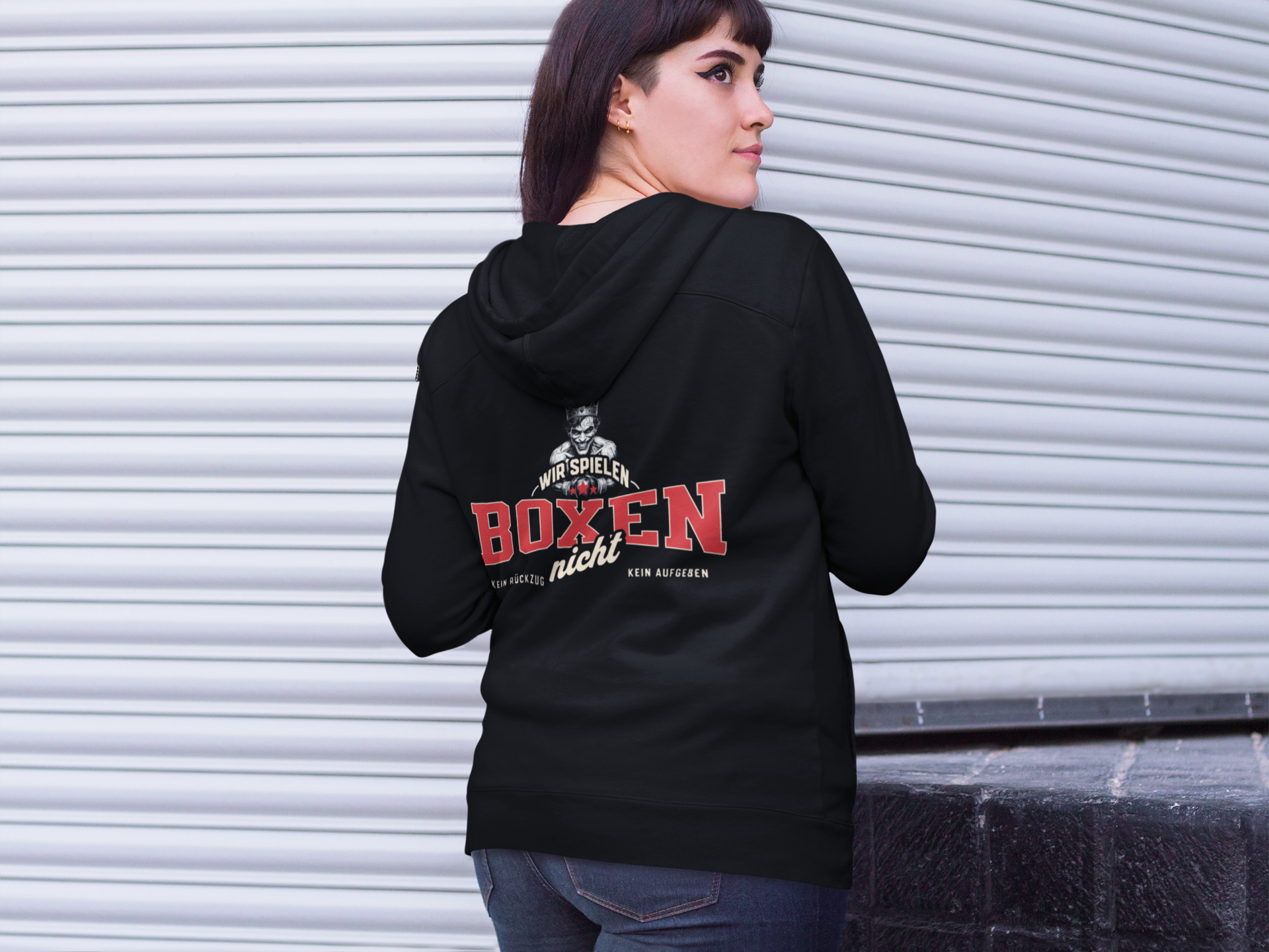 Box-Hoodie | Knockout Collection | Wir spielen Boxen nicht 